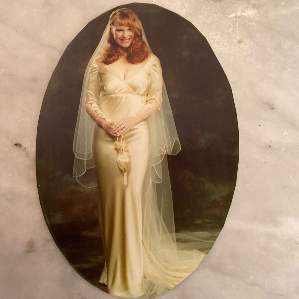 Ali Rahimi Mon Atelier Couture Silk Wedding Gown.